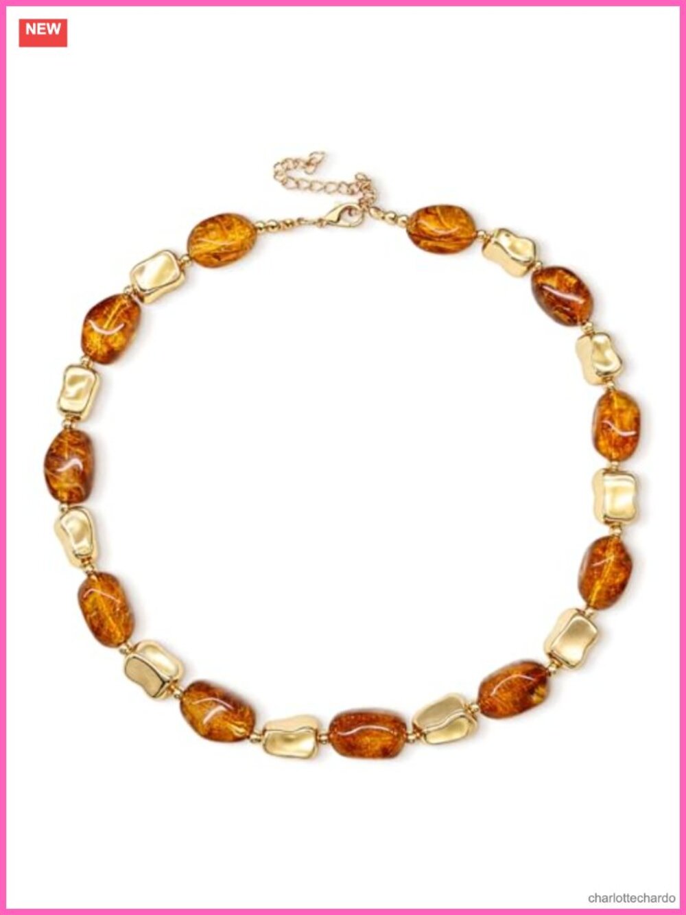 Boho Chunky Bead Necklace Titanium Steel Beaded Pendant Summer Festival Jewelry